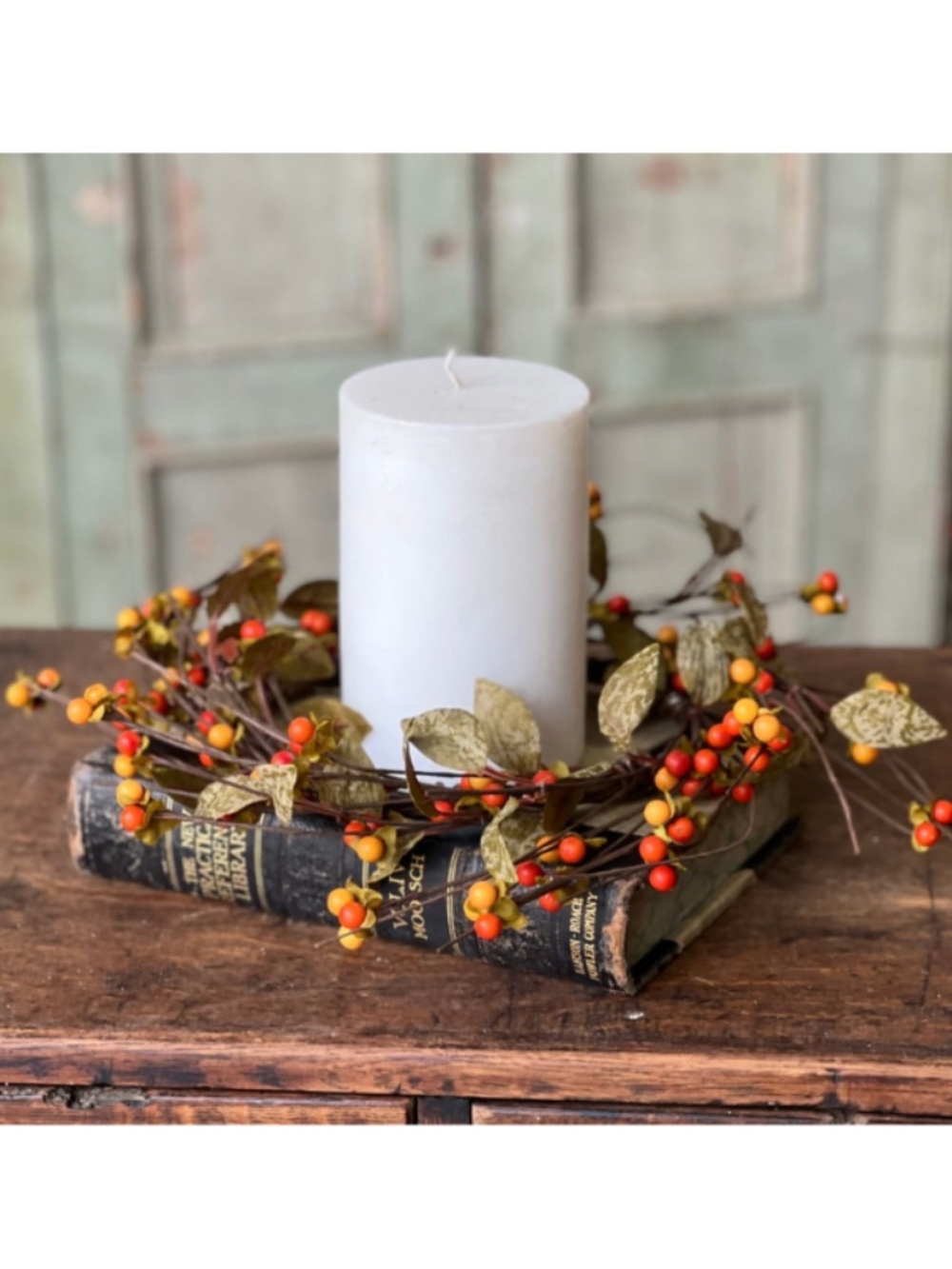 Leaf & Bittersweet Candle Ring